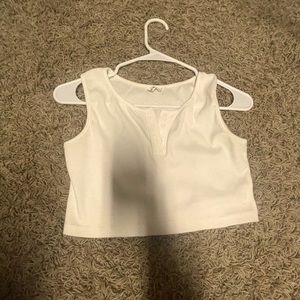 Kids White crop top